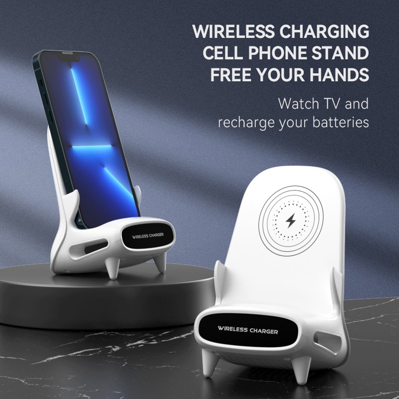Zeallion Đế Sạc Để Bàn Không Dây 15W Đế Sạc Nhanh Type C Cảm Ứng Cho iPhone Samsung Xiaomi Vivo Oppo Trạm Sạc Điện Thoại