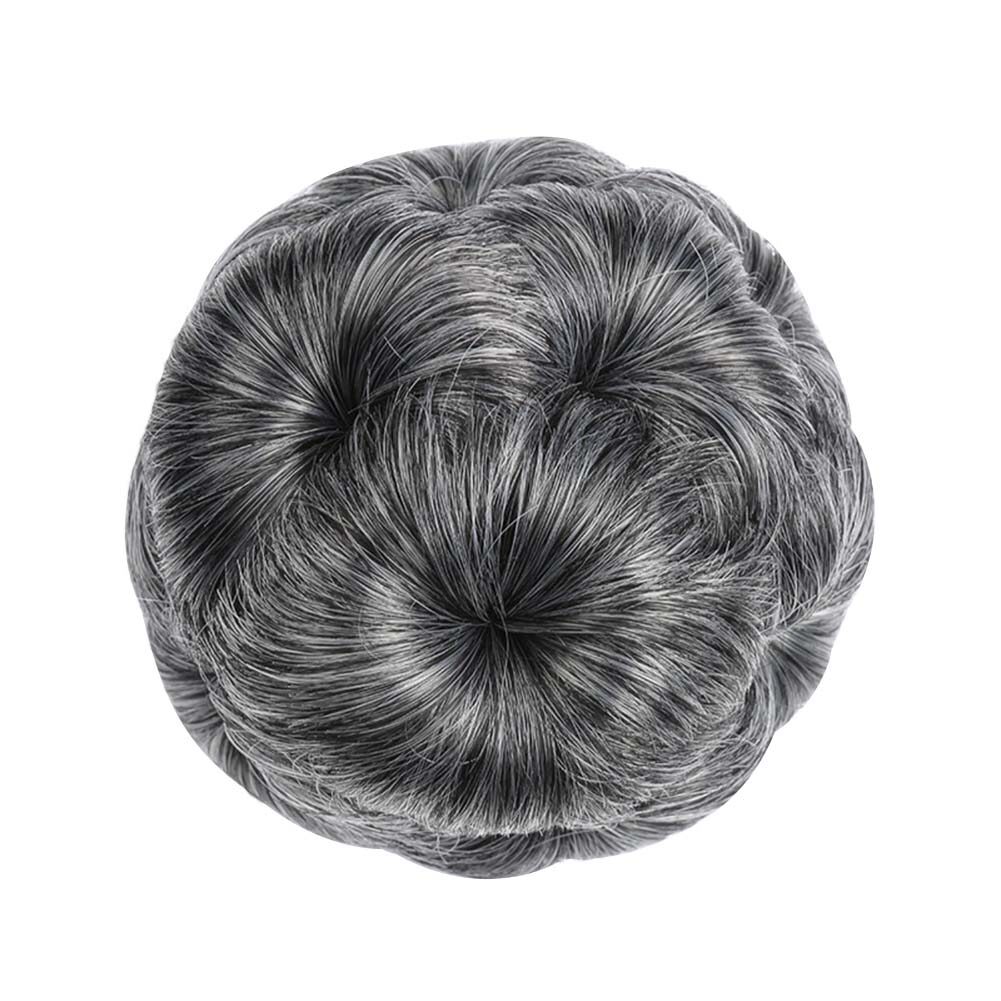 Broadfashion Faux Synthetic Hair Bun Extension Elastic Wavy Bridal Donut Chignon Hairpiece