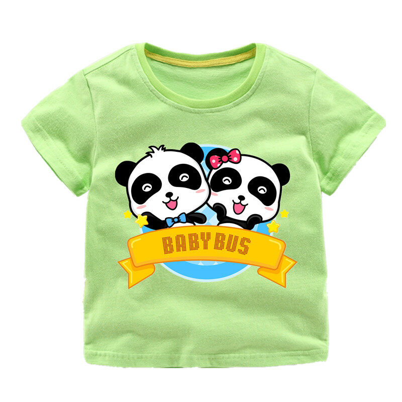 BabyBus Boys Girls Shorts Pajamas Set Short Sleeve T-shirt New round Neck Cotton Summer Casual Breathable Sport Kids Clothing 2 PCs