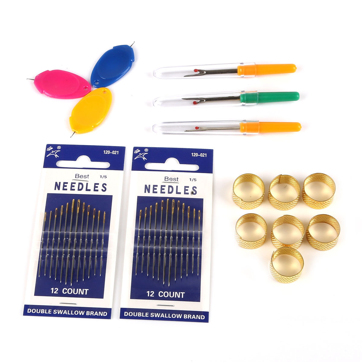 3-15 Cái/túi Đa Chức Năng May Kim Xỏ Thimble Threading Công Cụ Cao Cấp Hướng Dẫn Kim Thiết Bị Dễ Dàng Tự Động May