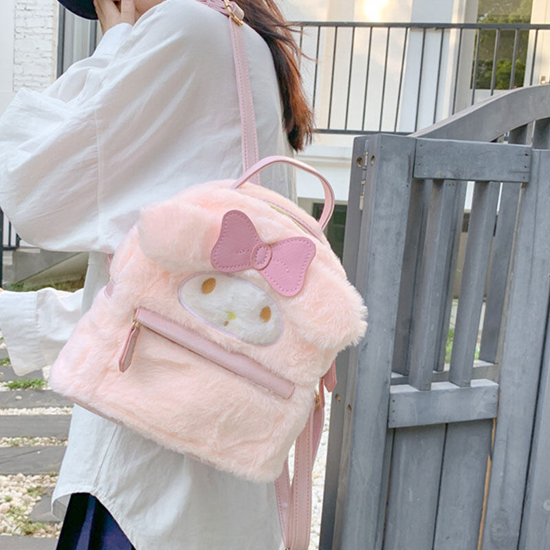 IQANGEL Children's Backpack Cartoon Plush Backpack Children's School Bag