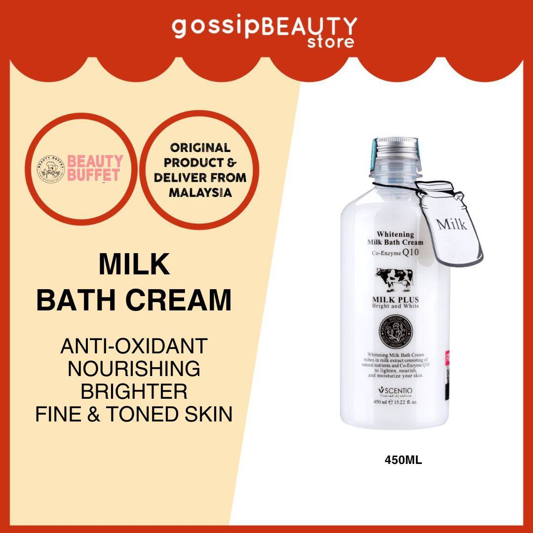 BEAUTY BUFFET Scentio Milk Plus Q10 Whitening Milk Bath Cream 450ml Lazada
