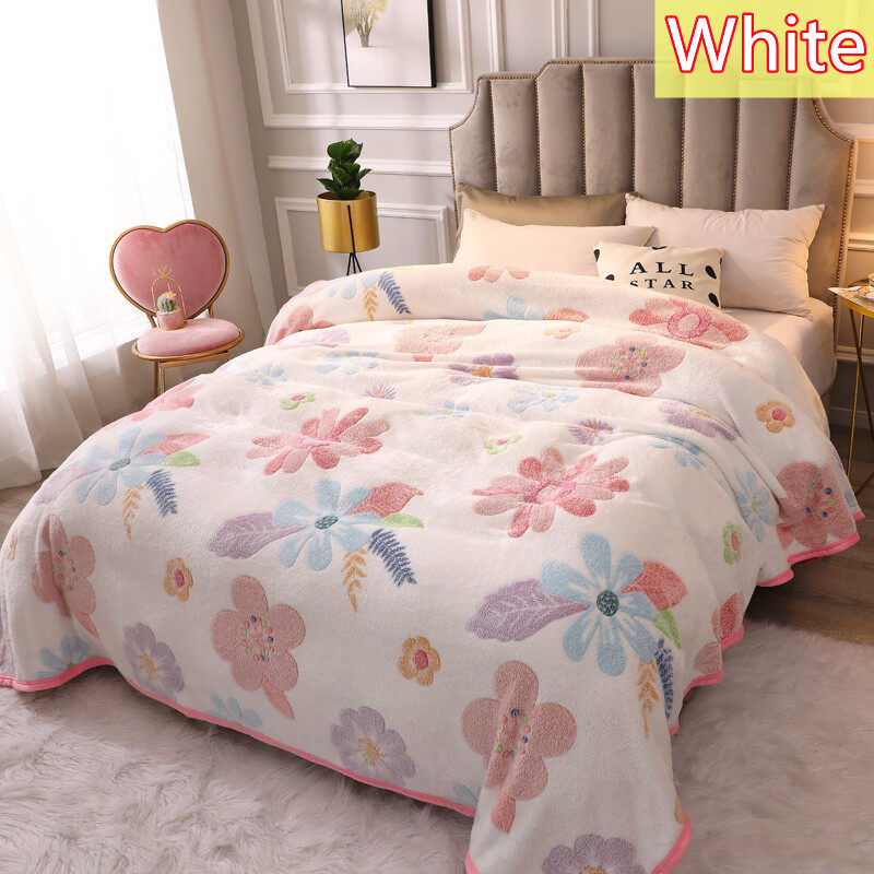 New coral fleece blankets,warm autumn and winter blankets, soft blankets, nap blankets, bed sheet blankets, Size:  Single /  Twin / Queen / King