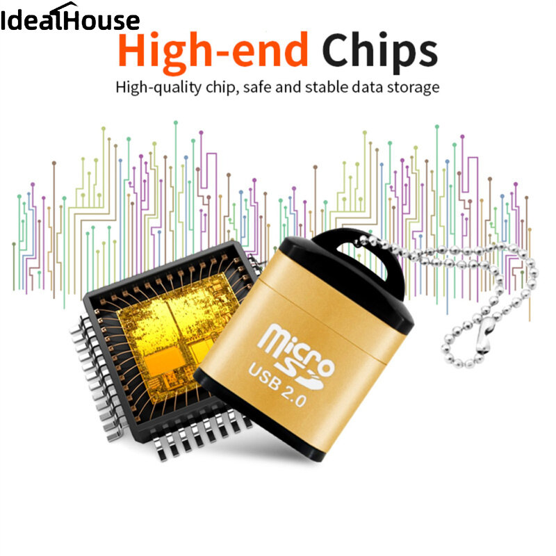 IDealHouse【Fast Delivery】Usb Micro Sd/tf Card Reader Usb 2.0 Hi-speed Mini Usb Adapter Laptop Accessories