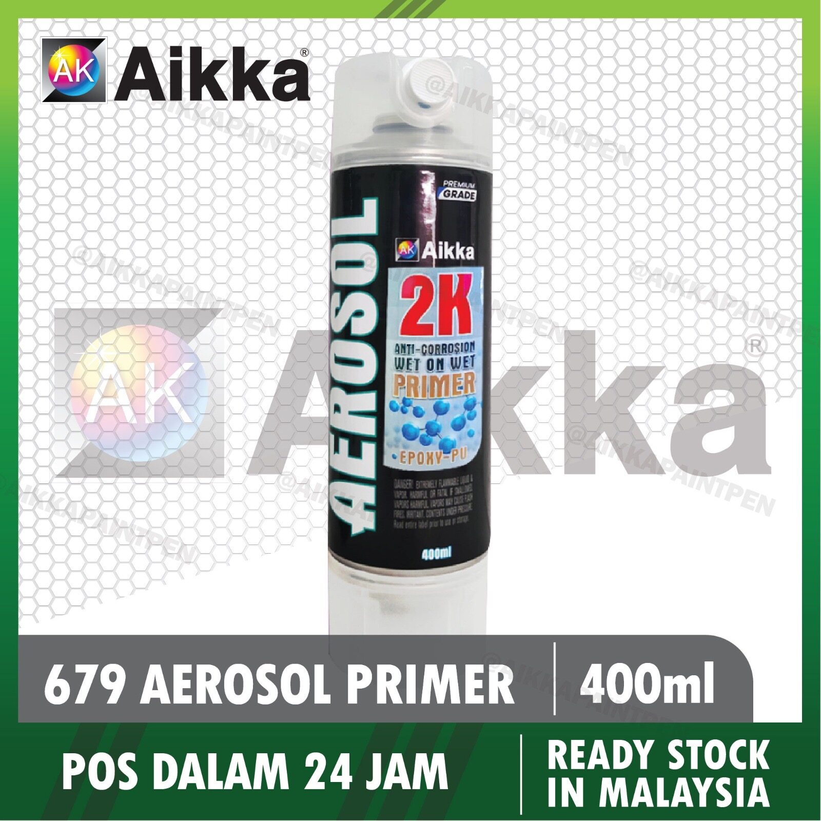 PROTON WAJA 】AIKKA Aerosol Spray 370ml Aikka Paint Touch Up Paint Cat ...