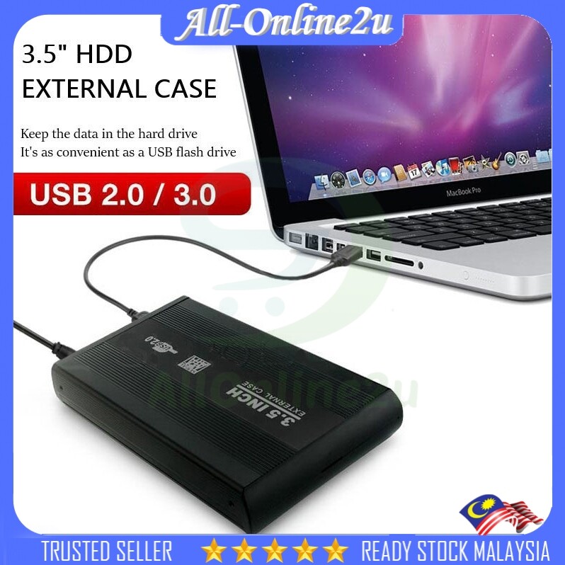 External Hard Disk Case 3.5 inch SATA Hdd Enclosure External Hard Drive cover Lazada