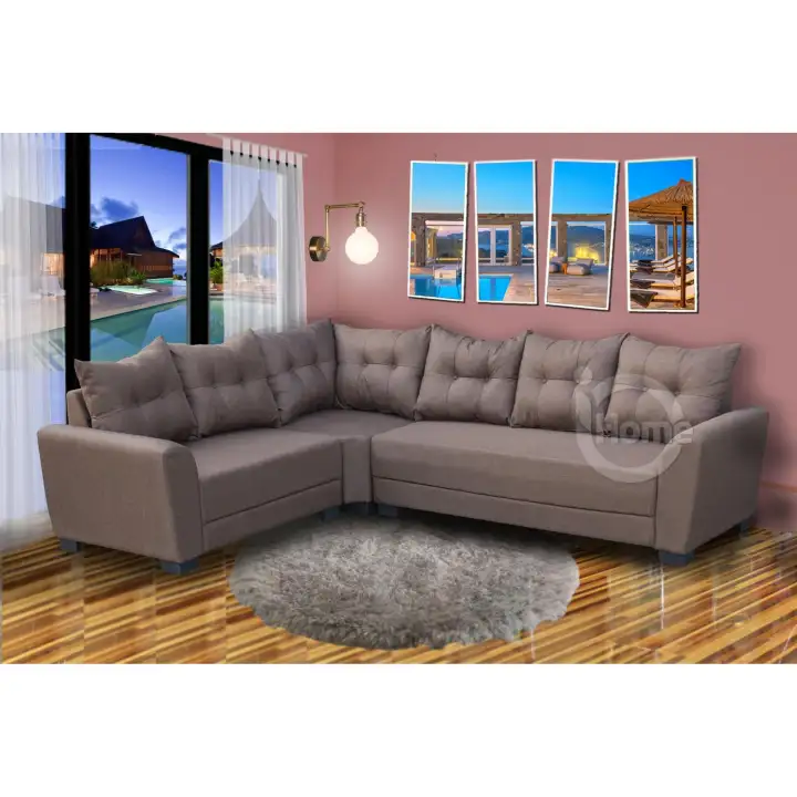 I Home Jerry 6 Seater Corner Sofa Set Sectional Sofa L Shape