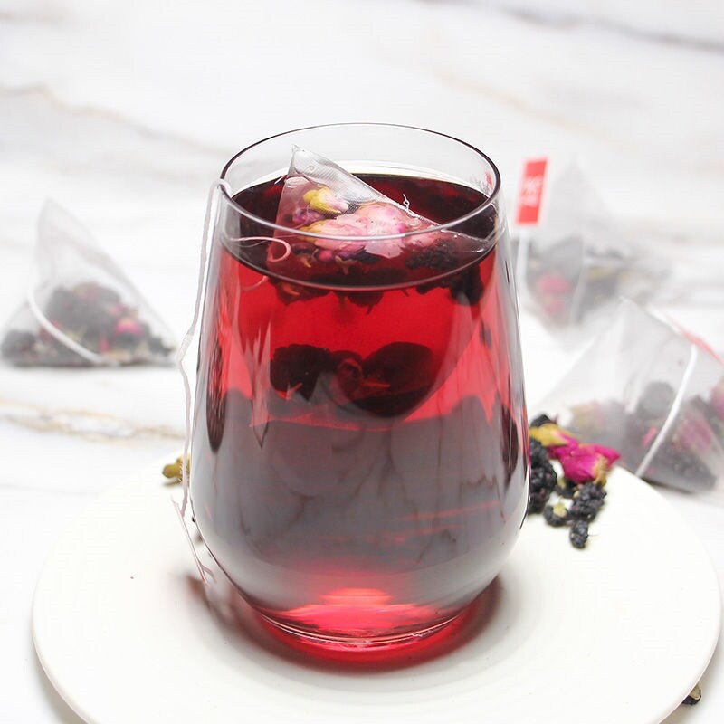 Morning C Evening A tea bag lemon prickly pear black wolfberry mulberry dried rose tea health tea fruit tea soaked in water woman