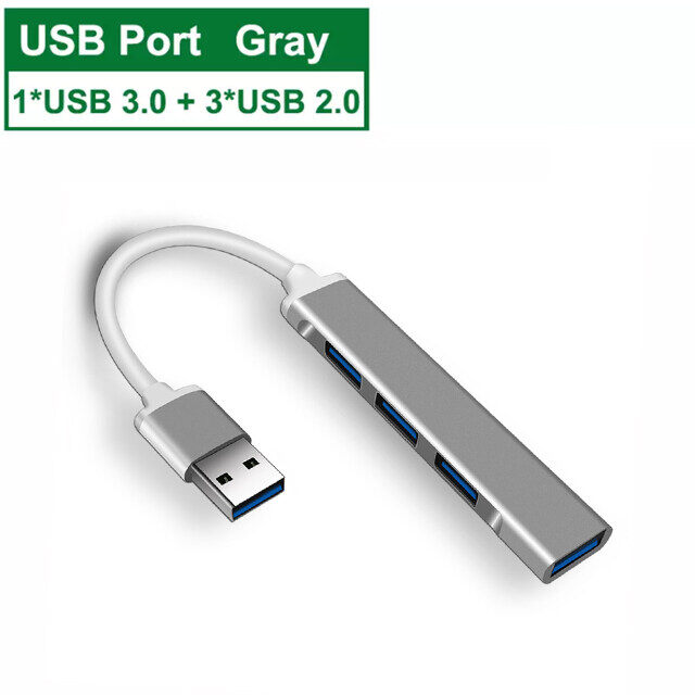 Kebidumei Mini 3 Ports USB 3.0 HUB High Speed Data Transfer Splitter Box Adapter For PC Laptop Multi-Port USB Hub