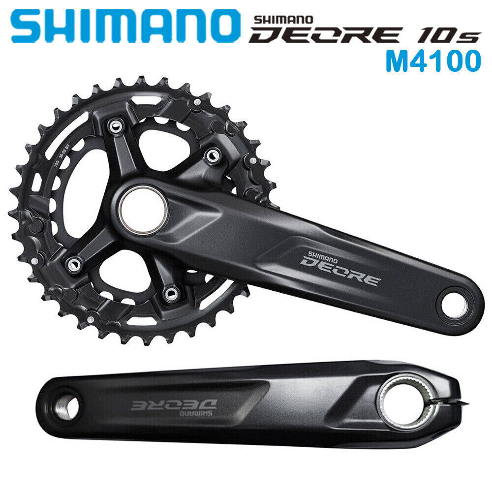 Shimano deore fc m4100 crankset mtb 2x10 speed 170mm 175mm crank 36-26t chainring bb52 bottom bracket bicycle accessories
