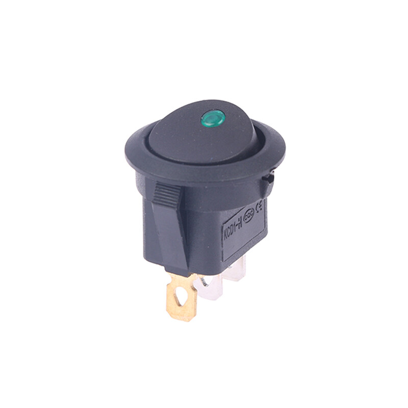 Mredl 20a 12v dc waterproof rocker switch led dot light car boat round on off switch