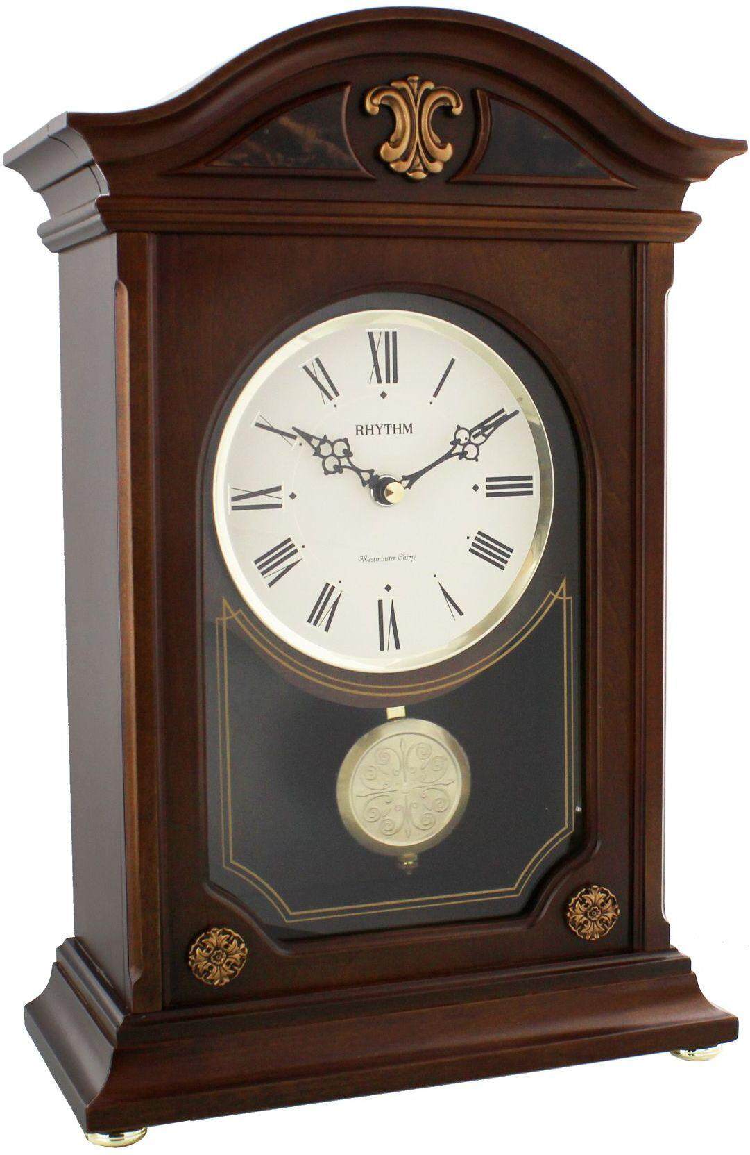 Rhythm Mantel Clock CRJ741NR06 (White) Lazada