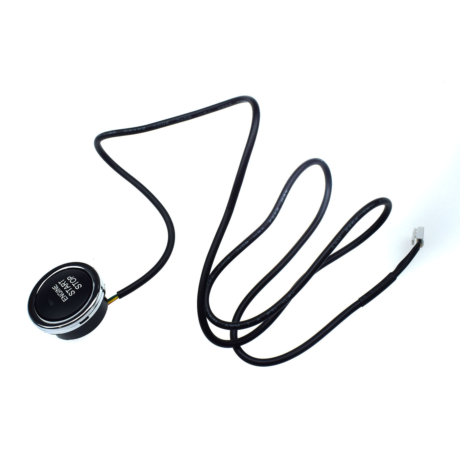 Universal Keyless Engine Ignition Start/ Stop Switch Push Start Keyless Switch with Wire for Chevrolet Honda LT0698