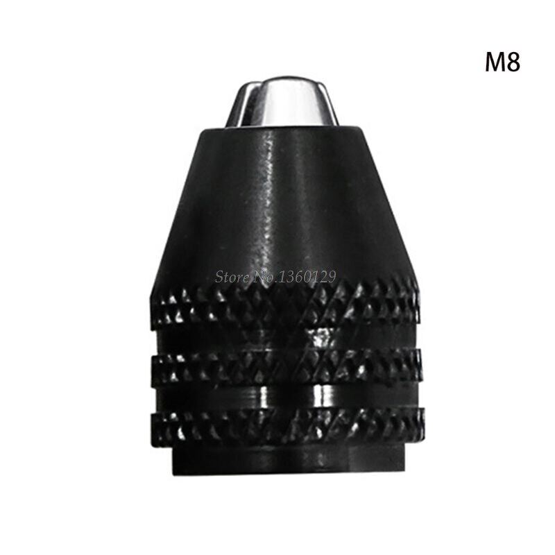 Diymore 2pcs Mini Multifunctional Multi M7/M8 Keyless Drill Chuck For Rotary Tools M8X0.75 Quick Change Three-Jaw Drill Chuck