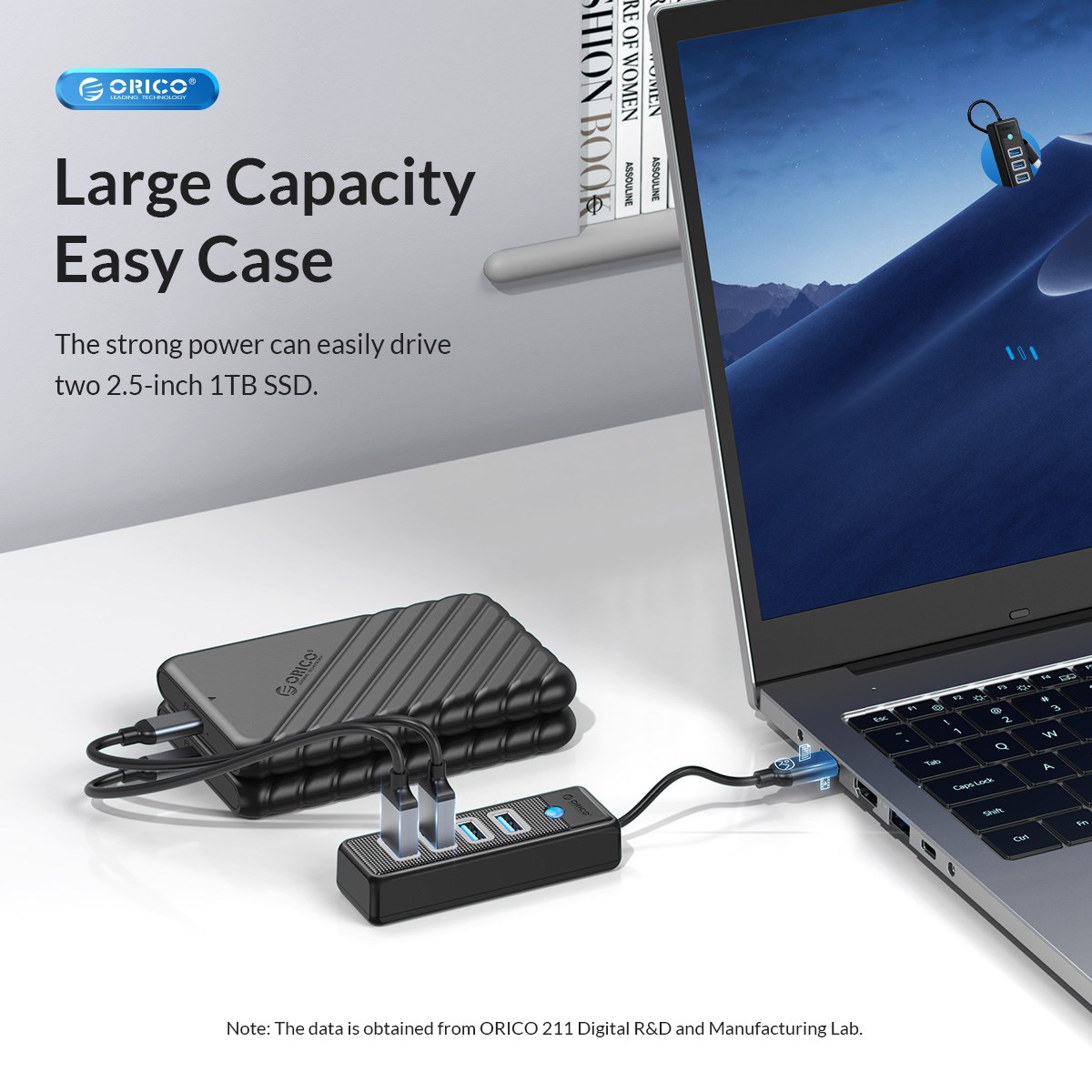 ORICO Bộ Chia Cổng USB Bộ Chuyển Đổi Nhiều 4 Cổng 3.0 Bộ Chia Nhiều Cổng USB Nguồn Micro USB Mở Rộng OTG Tốc Độ Cao Cho Máy Tính PC Phụ Kiện Máy Tính Bộ Chia Usb Adaptador Bộ Chia Usb Có Nguồn Điện