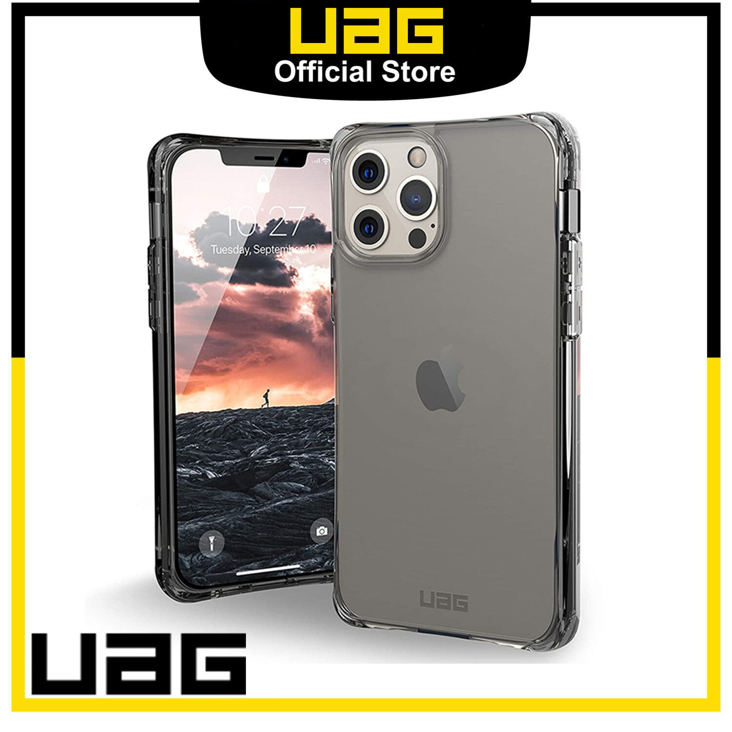 Uag plyo crystal series for apple iphone 12 pro max / 12 pro / 12 / 12 mini / iphone 11 pro max /11 pro / 11 / iphone xs max / xr / xs / x / iphone 6s/6 7 8 plus case cover fully transparent crystal clear slim protective casing
