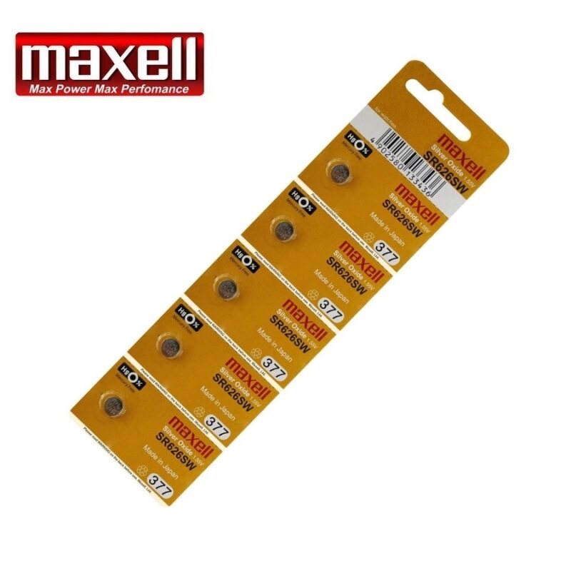 5PCS SR626SW GENUINE Maxell Silver Oxide Battery 1.55V Malaysia