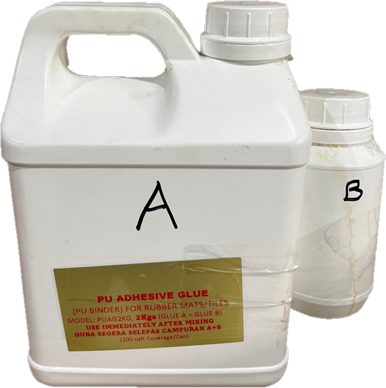 Polyurethane (PU) Binder/adhesive/glue for rubber mats/tiles, 2