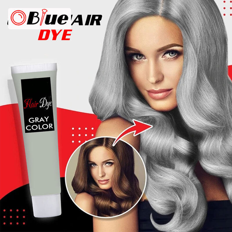 OBlue Thời Trang Màu Xám Khói Phong Cách Punk Màu Xám Màu Thiên Nhiên Vĩnh Viễn Thuốc Nhuộm Tóc Nam Nữ giá rẻ