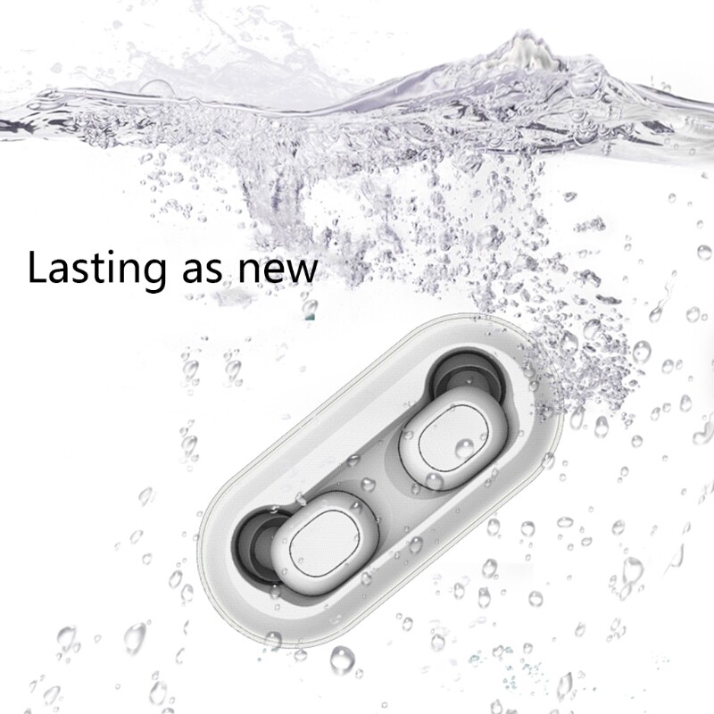 Compatible with QCY T1C Earphone Protective Cover Lightweight Case Impact-resistant Sleeve Bluetooth-compatible
