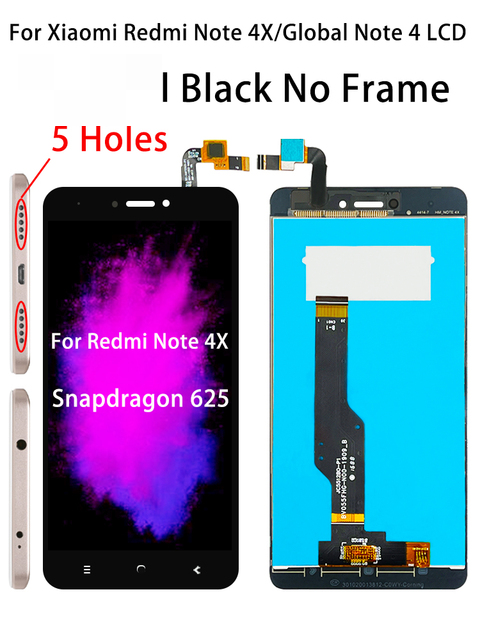5.5 Inch Note 4 Pro Display For Xiaomi Redmi Note 4X Lcd Touch Screen Digitizer For Redmi Note 4 Assembly Replacement With Tools