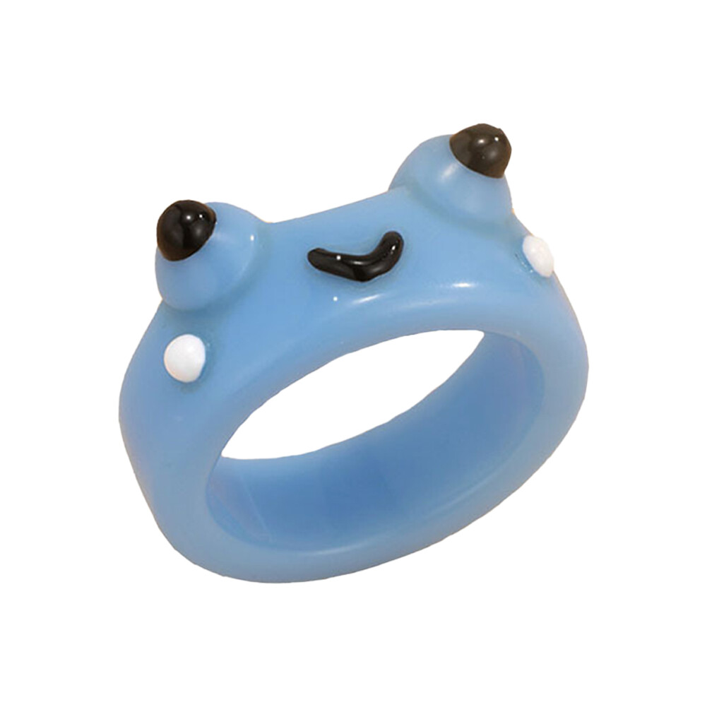 Cute Smile Frog Rings For Women Girls Funny Personality Wholesale Cartoon Animal Frog Ring Fashion Jewelry Gifts