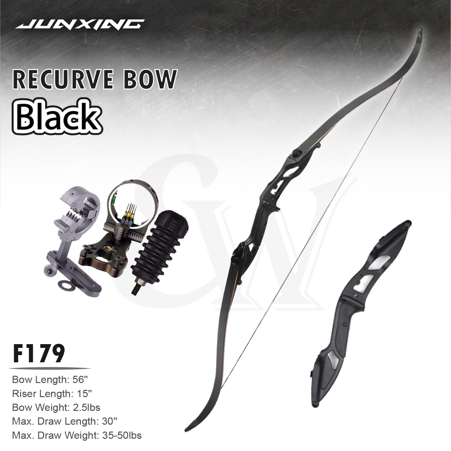 TenXion Archery JunXing F179 Recurve Bow Busur Anak Panah Memanah