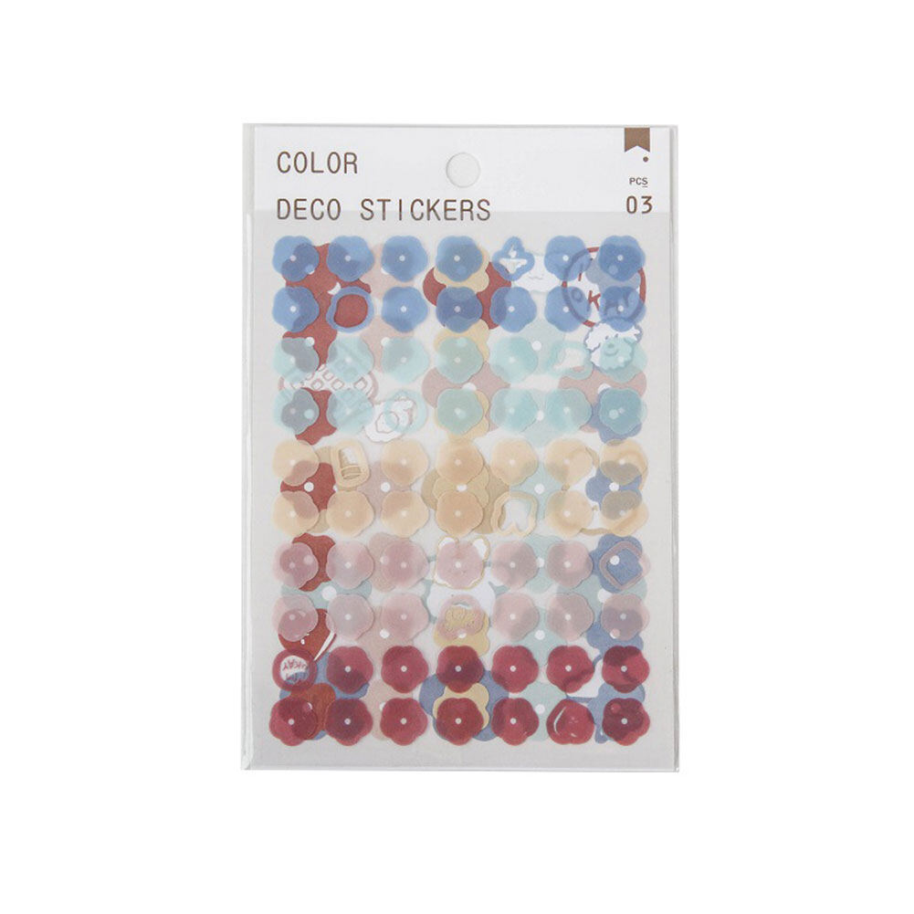 3 Sheets Morandi Summer Series Cute Sticker DIY Journal Scrapbooking Stickers Base Elements Sticker Diary Stationery Supplies