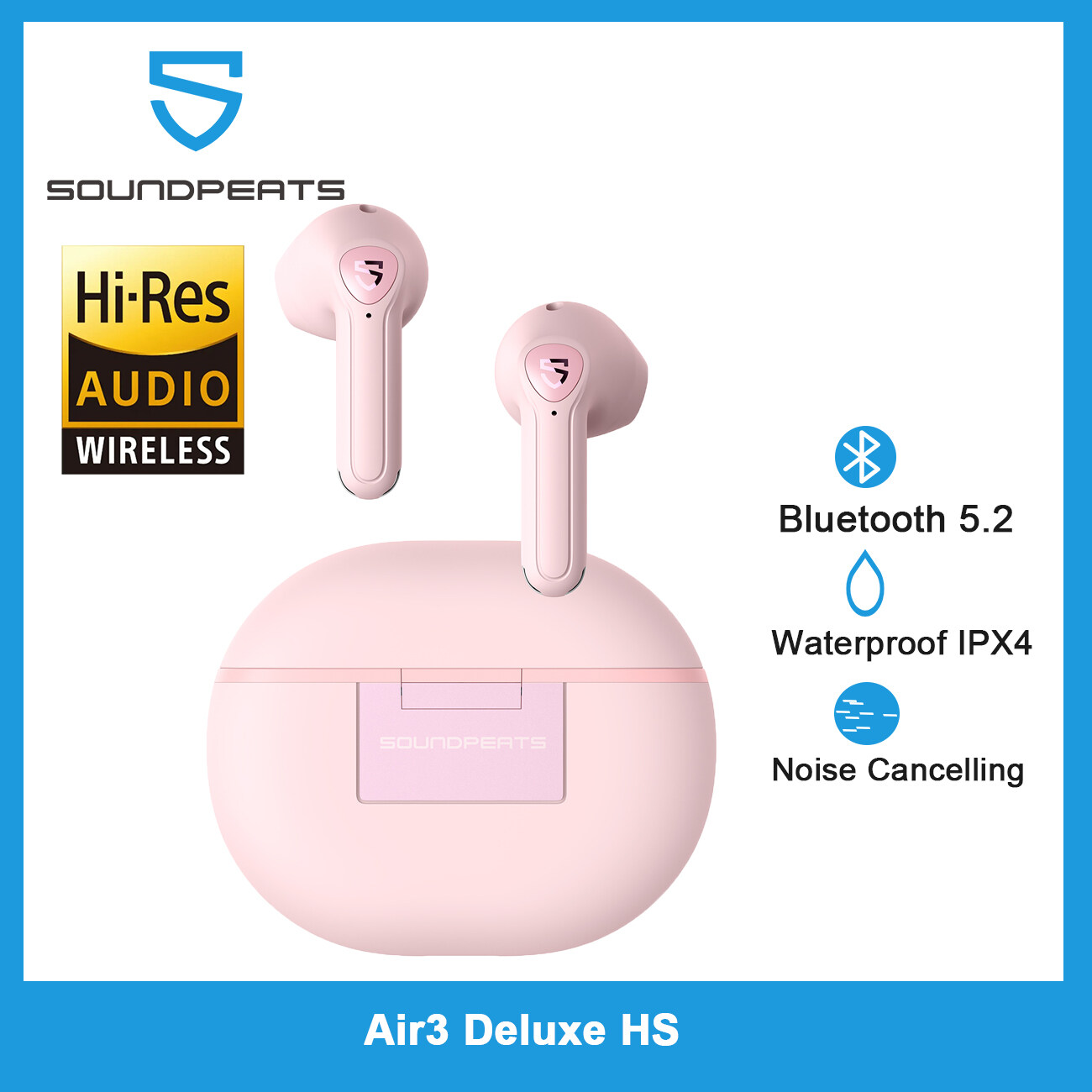 Soundpeats Air 3 headphones pink