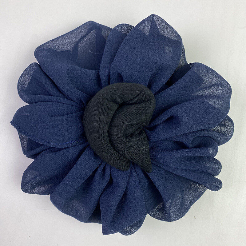 Jifang Women Plain Bubble Chiffon Scrunchie Jumbo Promo Big Hair Tie Bun Clip Hairties Scrunchy Hijab Accessory 20 Colors WJ590