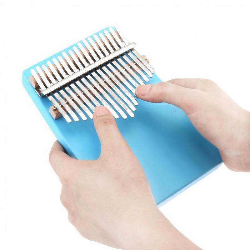 17 Key Thumb Piano Kalimba Single Board Pine Mbira Mini Keyboard Instrument Pink Blue Wood Optional Malaysia