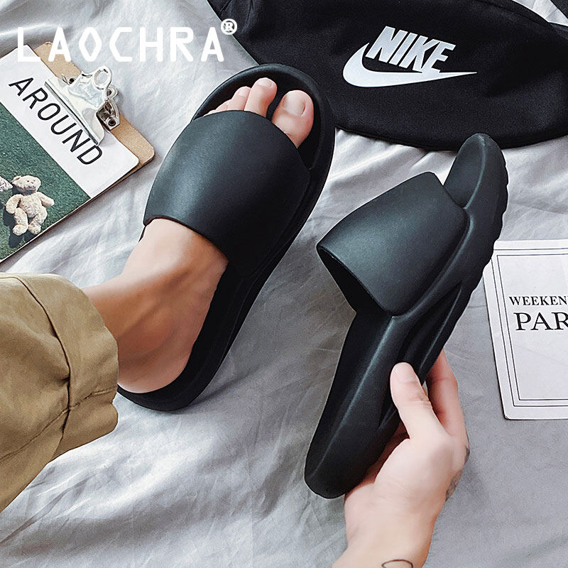 LAOCHRA Slippers For Men Hot Sale Slides Men Fashion Korean Beach Shoes Platform Thick Bottom Sandals Slippers Men Shoes Casual