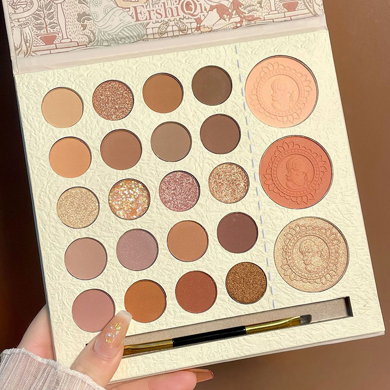 BEAUTYBIGBANG Creativiteit Nieuwe 23 Kleuren Oogschaduw Trim Highlighter Cosmetica Vrouwelijk Gezicht Make-up Palette Waterdicht Natuur_voghion.com