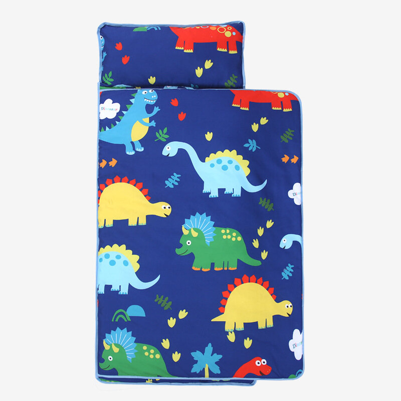 Baby Nap Mat With Blanket Toddler Removable Pillow Children Travel Soft Bed For Preschool Kids Daycare Sleeping Bags