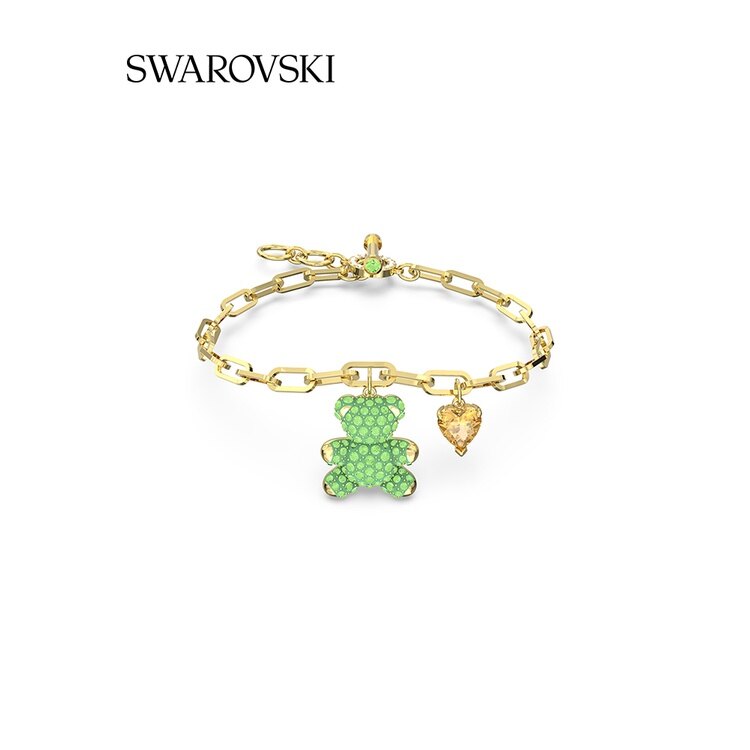 Swarovski Teddy Heart Bear Bracelet Girlfriend Gift