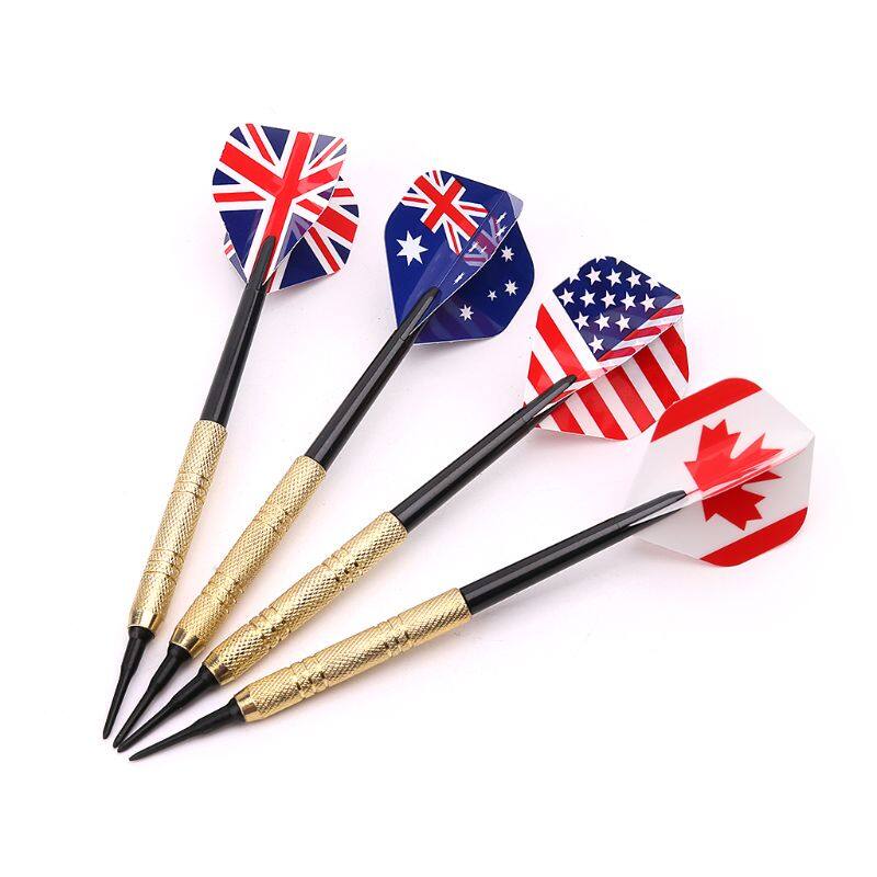 Darts12pcs Professional Soft Tip Darts With 36pcs Extra Tips Plastic