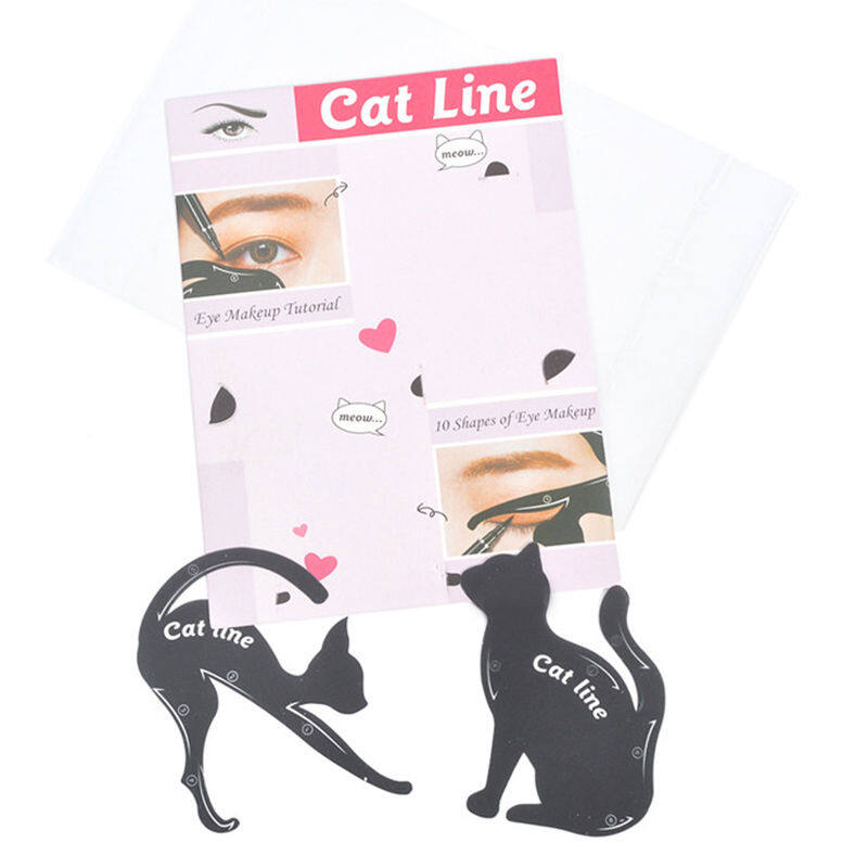 Ladymagic Eye Makeup Stencils Eyeliner Stencil Shaping Stencil Tools Eyeshadow Template Tool Card