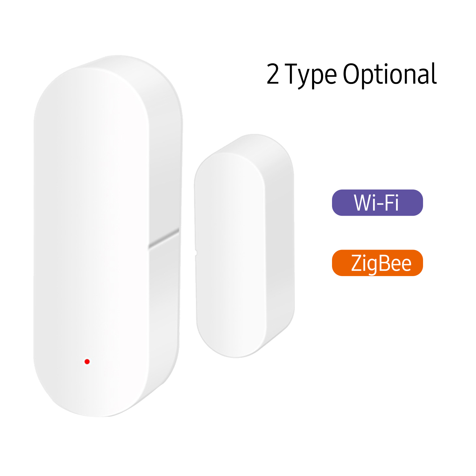 Smart Sensor ZigBee Smart Door Window Sensor Alarm Mag-netic Home Security System Door Open Alert APP Remote Control for Garage Apartment Dorm Shop Office