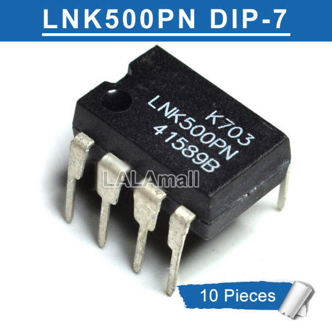 10Pcs LNK500PN DIP-7 LNK500P DIP7 LNK500 500PN DIP Power Management ชิป ...