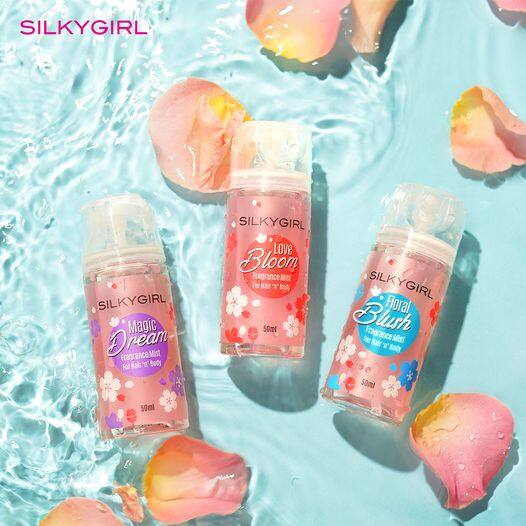 SILKYGIRL Fragrance Mist For Hair Body 50ml Love Bloom