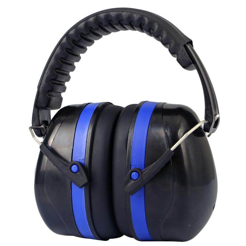 Headset Hearing Protection Ear Muffs Hunting Sleep Work Noise Reduction Sound Ear Protector Earmuffs,Black & Blue