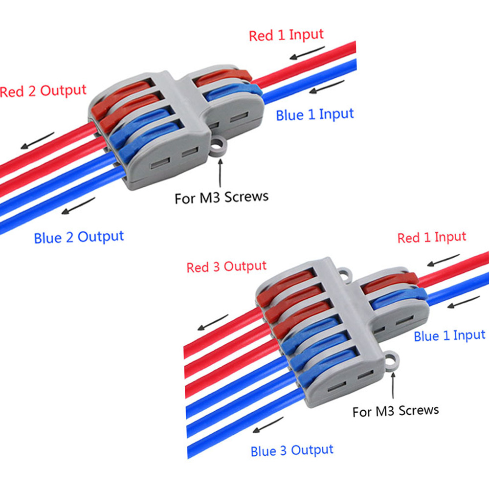 Fast Wire Connector Universal Mini Cable Connector ขั้วต่อสายไฟฟ้า Led ...