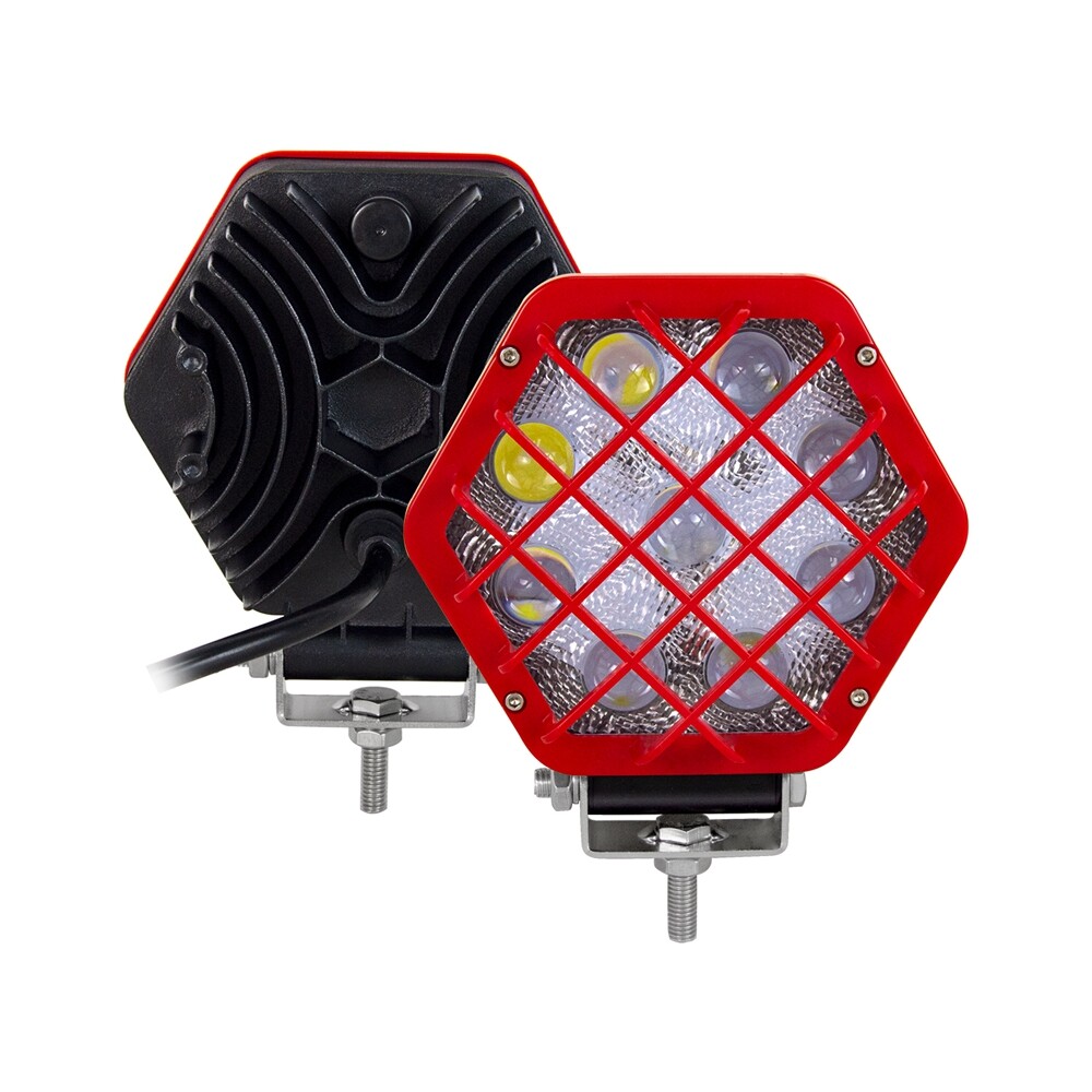 รถ5D เลนส์นูน5นิ้ว27W LED Work Light Spotlights สำหรับ Jeep JK 4X4 SUV ...