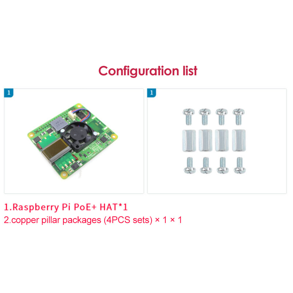 Aideepen Raspberry Pi Raspberry Pi 3B +/4B POE + Bảng Mở Rộng Power Over Ethernet Mạng 802.3af Chính Hãng