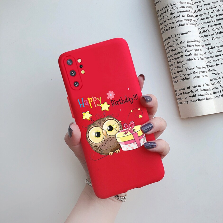 Case For Samsung Galaxy Note 10 Note10 Plus Candy Color Silicone Bumper Cases Cartoon Soft Phone Back Cover for Samsung Note 10+ 10plus Note10plus Soft TPU Protective Casing