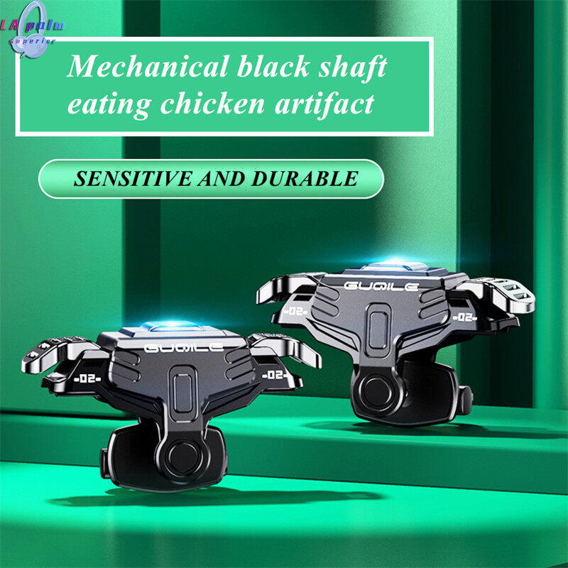 2pcs Gt02 Game Trigger Compatible For Pubg Aim Shooting Button Controller Gamepad Compatible For Iphone 13 Android