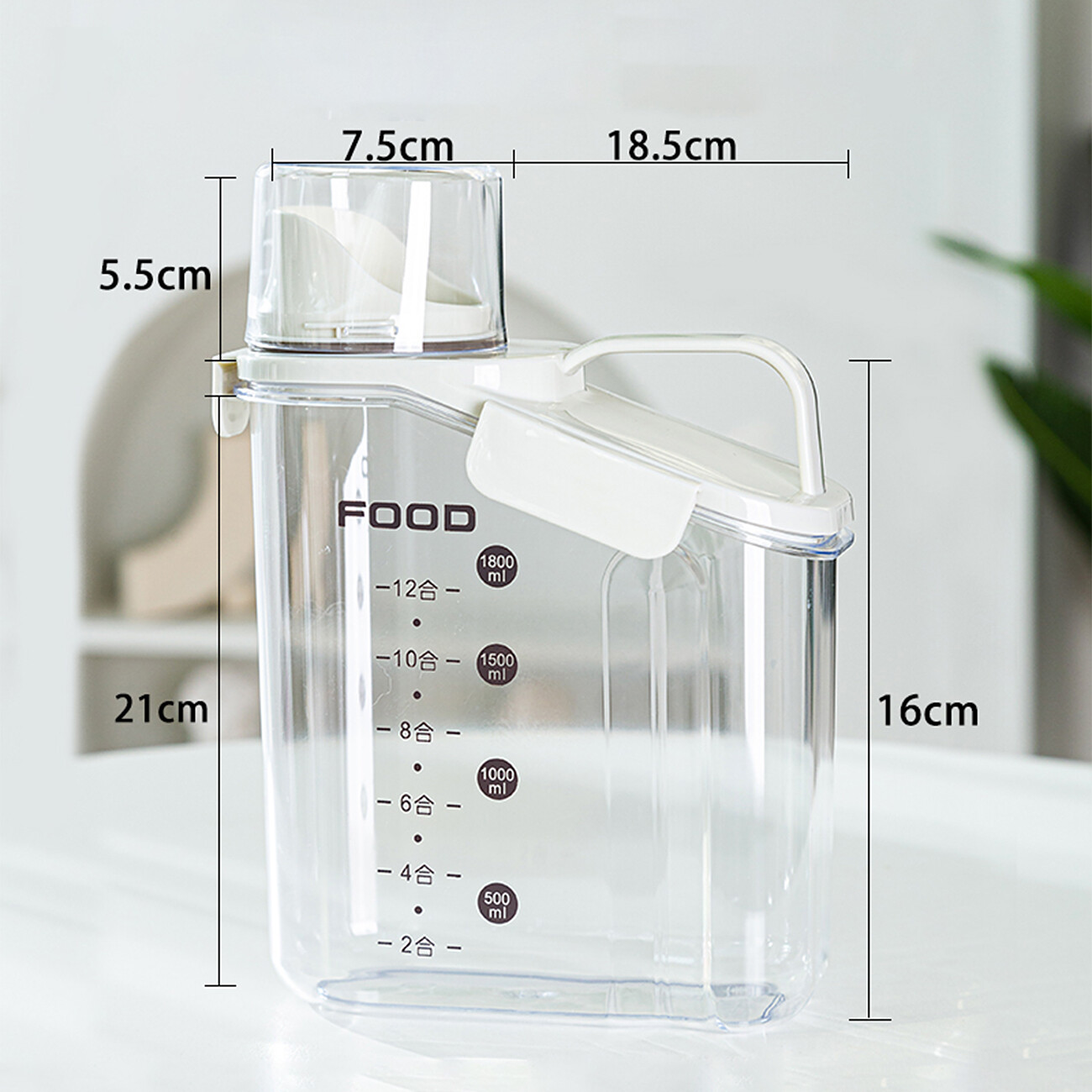 Stocomodi Airtight Laundry Detergent Powder Storage Box washing Powder Container With Measuring Cup Multipurpose Cereal dispenser