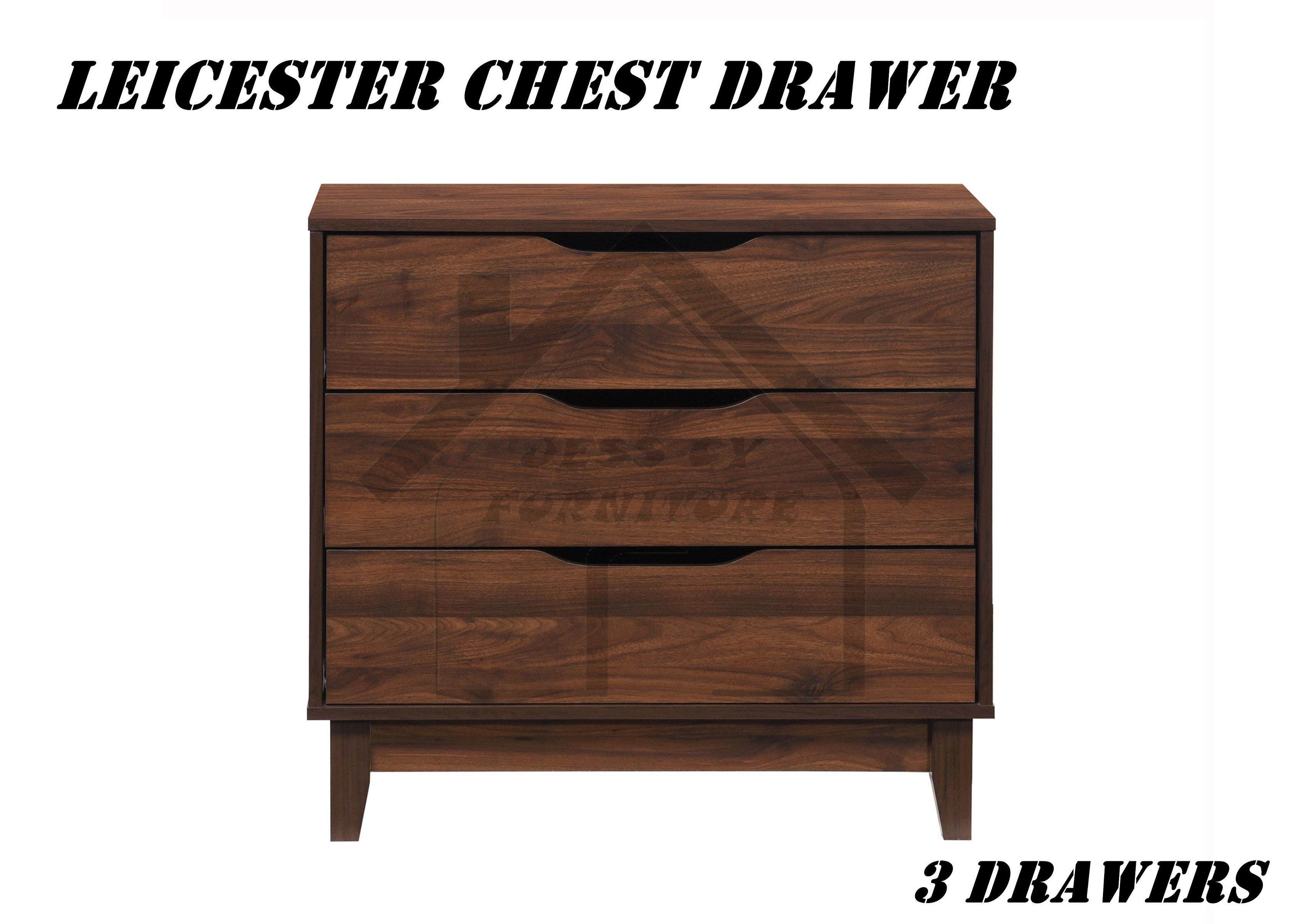 Leicester Chest Drawer 3 Drawers Living Room Home Furniture