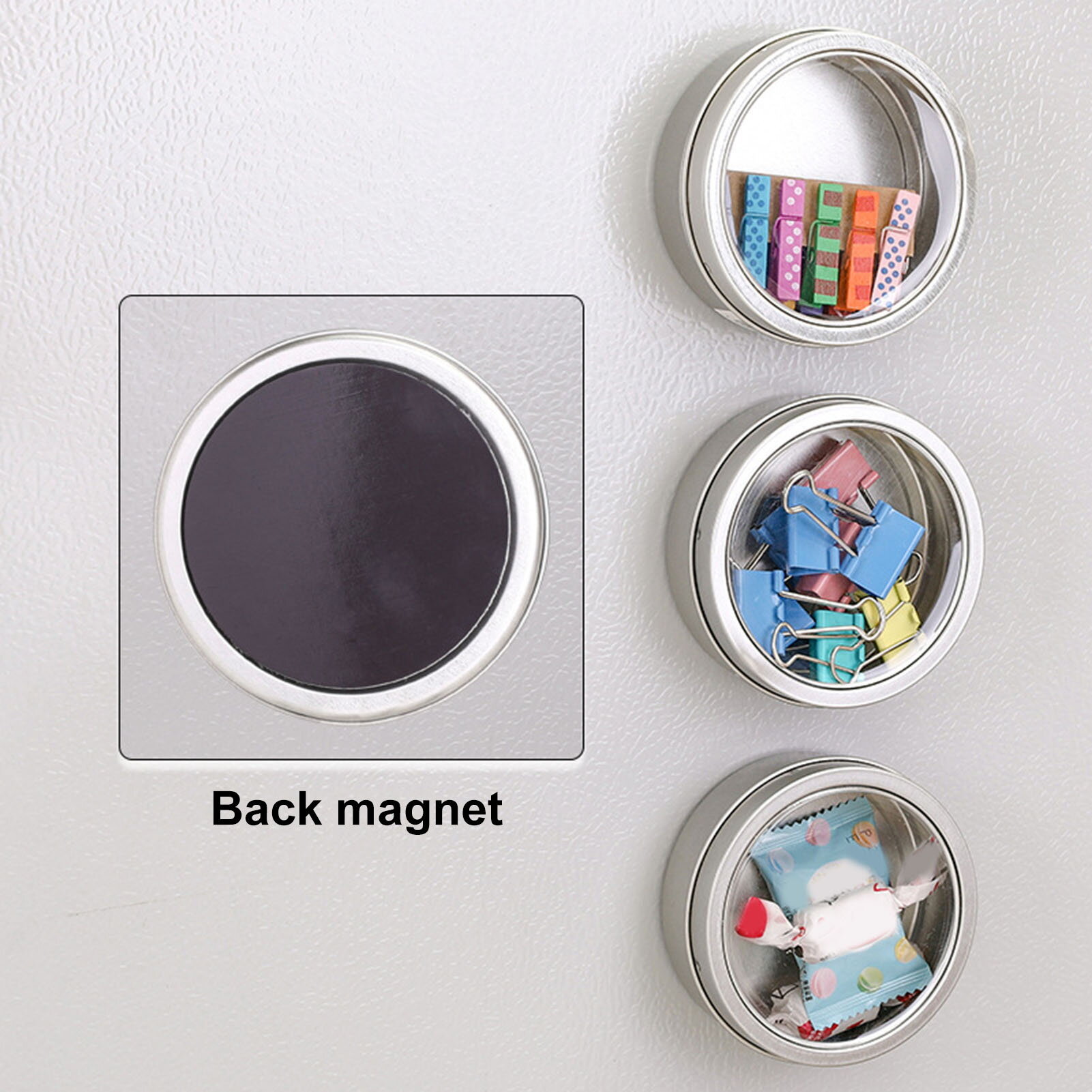 Refrigerator Magnetic Storage Box Refrigerator Side Storage Box Multipurpose Magnetic Storage Box Organize Kitchen Supplies Fridge Microwave Side Holder Dustproof Removable Heavy Duty