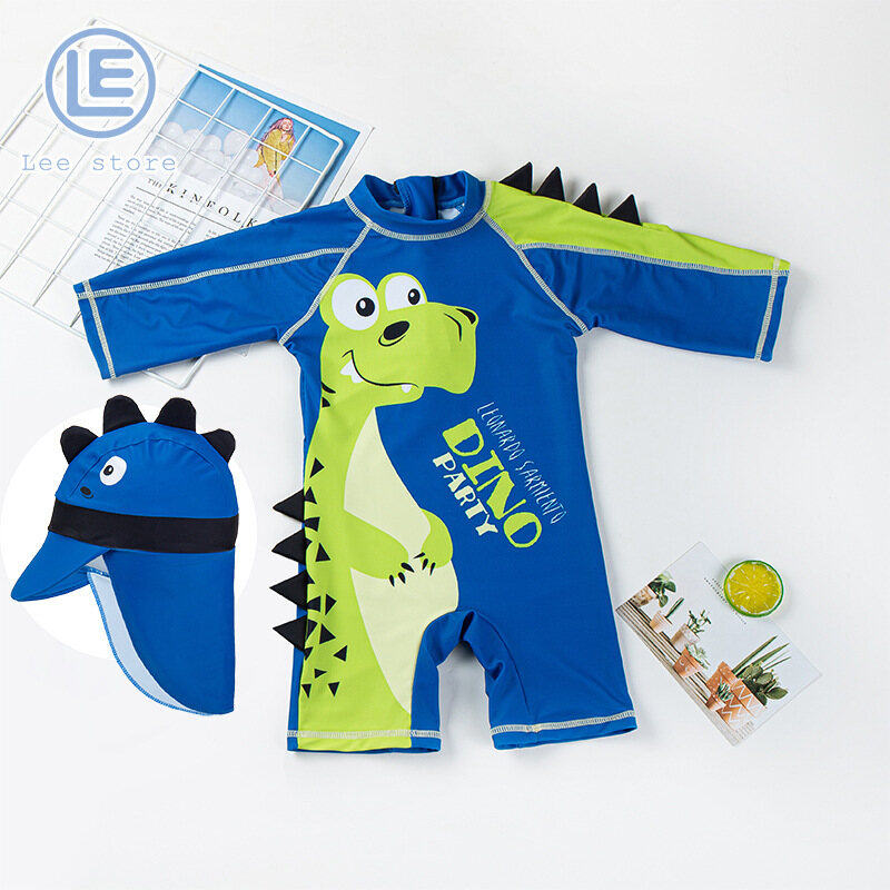 LS One-piece children's swimsuit sunscreen quick-drying swimsuit